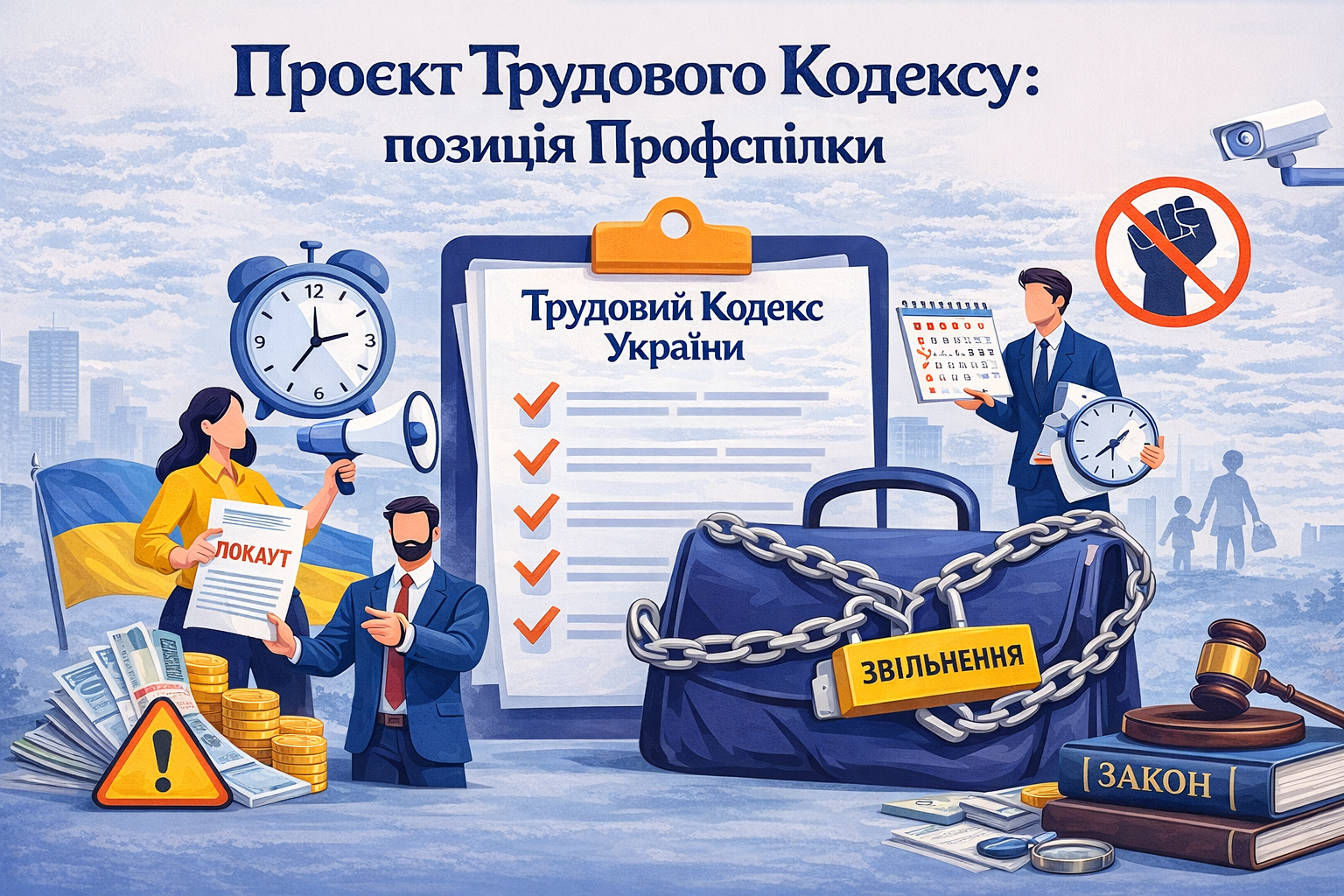 Проект Трудового Кодексу: перелік деяких положень, що викликають зауваження Профспілки
