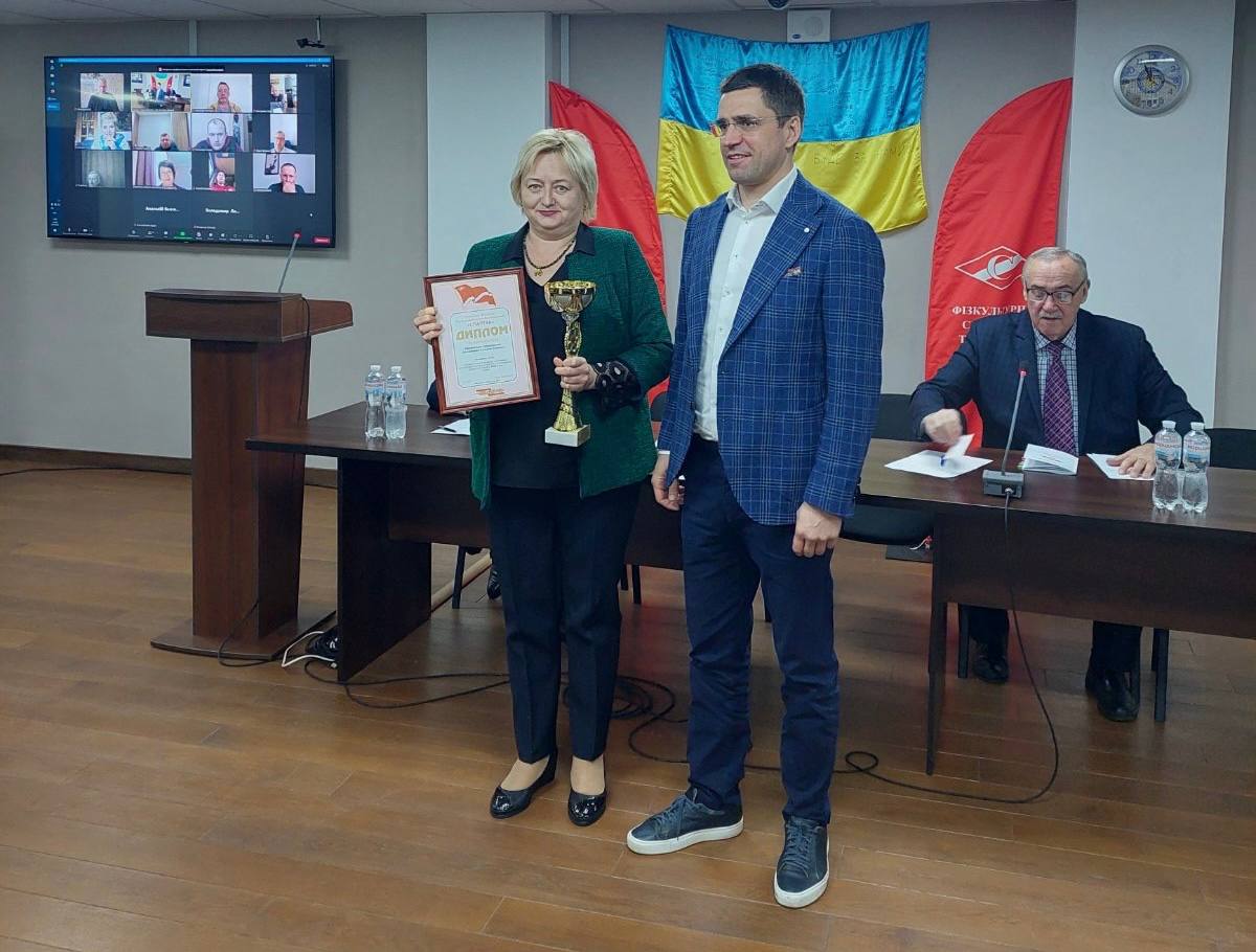 Профспілка виборола І місце за підсумками фізкультурно-оздоровчої роботи серед галузевих профспілок України